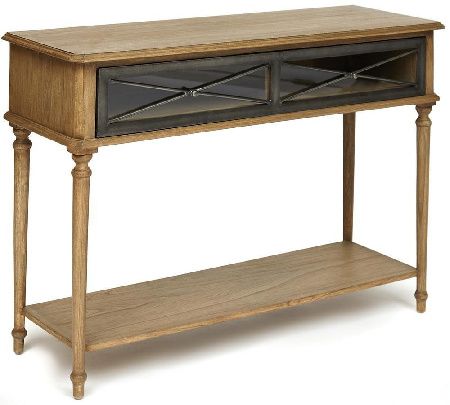 Console Secret De Maison Aurora 13029 antique oak, cream fabric