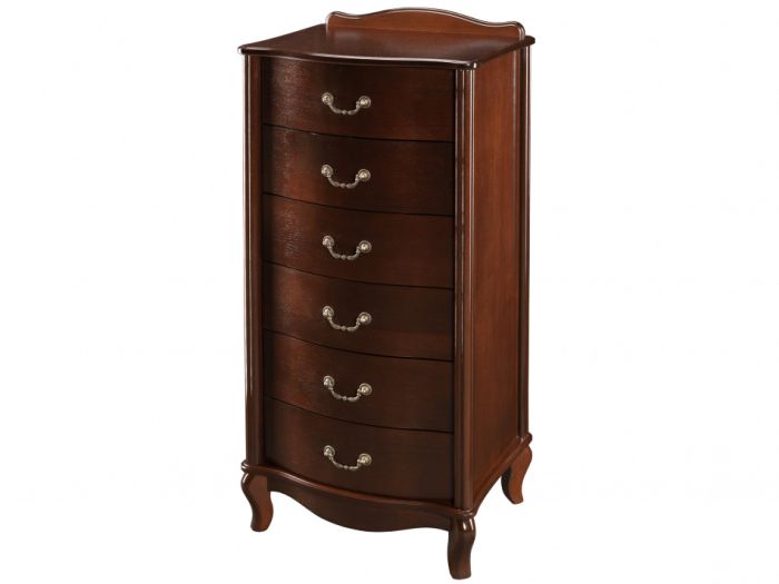 Juliet 005777 chest of drawers, walnut color, mdf materials, veneer, lmdf