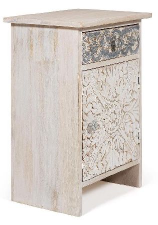 Bedside table Tetchair Caraibo 12415 natural , white wash