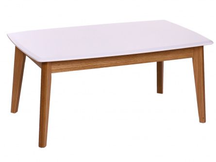 Dylan 005846 table, milk oak/light oak color, mdf materials, veneer