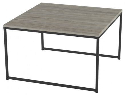 Coffee table Over 006728, natural/black scania color, mdf materials, metal