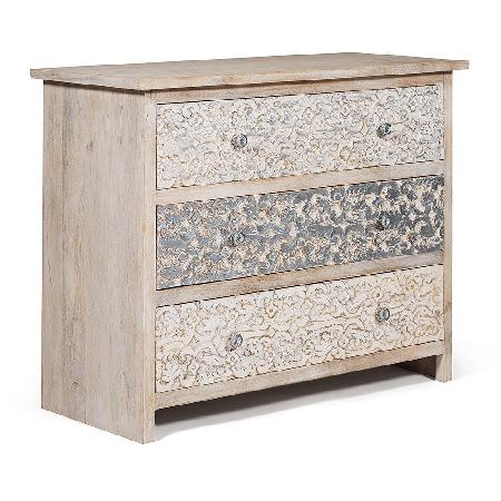 Tetchair Caraibo chest of drawers 12417 natural/white wash