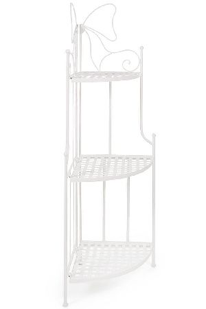 Corner bookcase Secret De Maison 9976 butter white