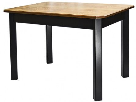 Kitchen table Marius M 80 005567, color black/oak, materials beech, mdf, ash veneer