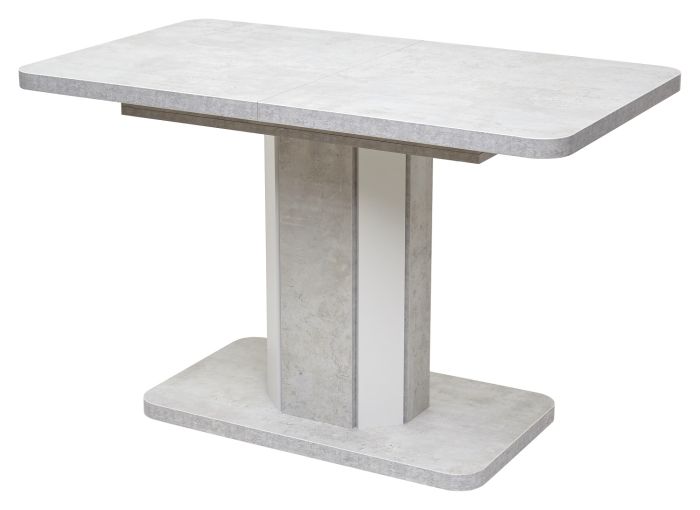 Table M-city STORK 60928, chipboard grey, mdf white concrete/ white