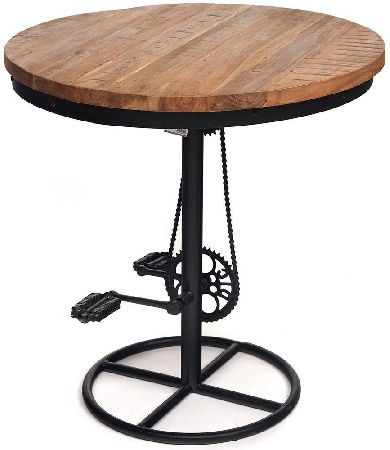 Tetchair table 12985 hela/natural metal