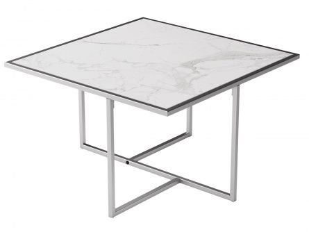 Coffee table Quadro 005732, color porcelain stoneware statuario, materials porcelain stoneware