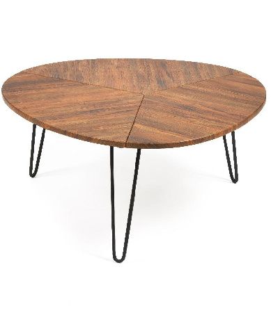 Coffee table Tetchair WEBSTER 14422 American oak (black legs)