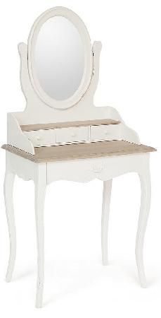 Dressing table Tetchair Mathis 11019 Natural Mindy/butter white